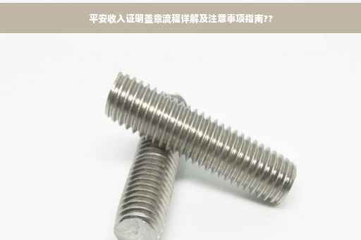 平安收入证明盖章流程详解及注意事项指南??