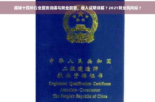 揭秘十四所行业薪资待遇与就业前景，收入证明详解 ? 2021就业风向标 ?