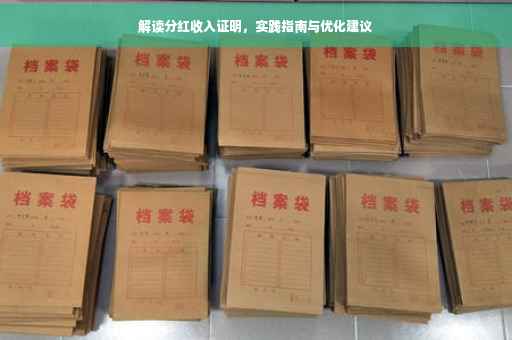 解读分红收入证明，实践指南与优化建议