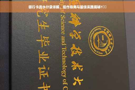 银行卡流水分录详解，操作指南与最佳实践揭秘?⚡️