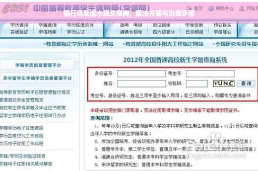 银行贷款流水提交指南，解决方案与办理步骤