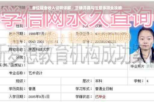 单位租金收入证明详解，正确开具与注意事项全攻略