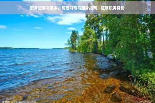 职务证明书范本，规范书写与图片指南，证明职务身份