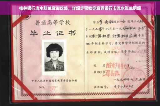 桂林银行流水账单查询攻略，详细步骤教你查看银行卡流水账单明细