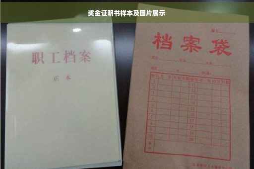 奖金证明书样本及图片展示