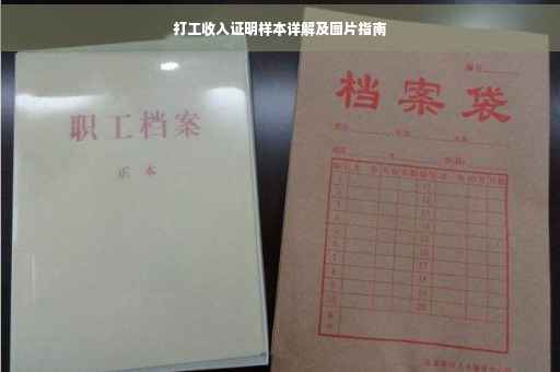 打工收入证明样本详解及图片指南