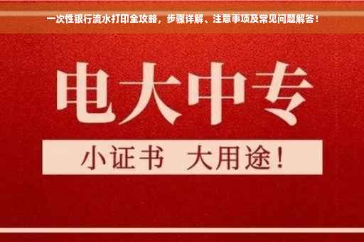 一次性银行流水打印全攻略，步骤详解、注意事项及常见问题解答！