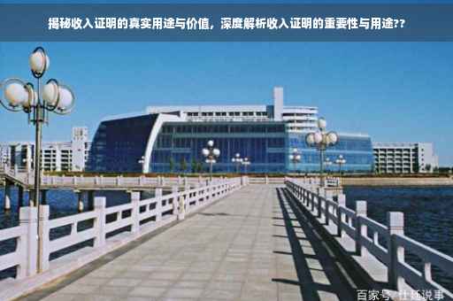 揭秘收入证明的真实用途与价值，深度解析收入证明的重要性与用途??