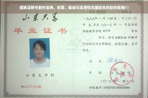 搞笑证明书制作宝典,创意、趣味与实用性完美结合的软件指南?✨ 搞笑证明书制作宝典,创意、趣味与实用性完美结合的软件指南?✨