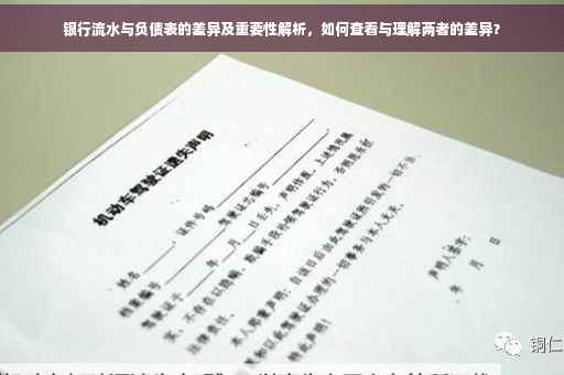 银行流水与负债表的差异及重要性解析，如何查看与理解两者的差异？
