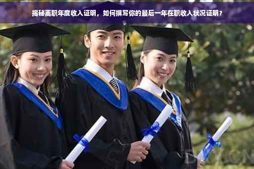 揭秘离职年度收入证明，如何撰写你的最后一年在职收入状况证明？