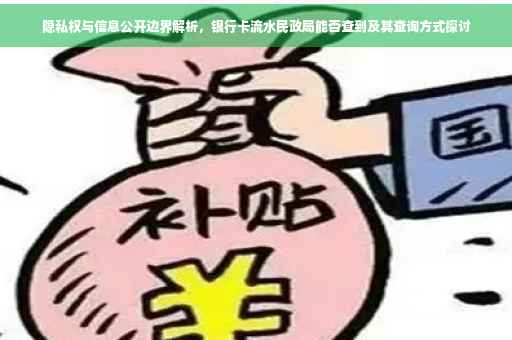 隐私权与信息公开边界解析，银行卡流水民政局能否查到及其查询方式探讨