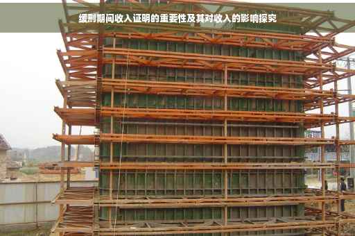 缓刑期间收入证明的重要性及其对收入的影响探究