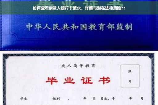 如何查看借款人银行卡流水，详解与潜在法律风险??