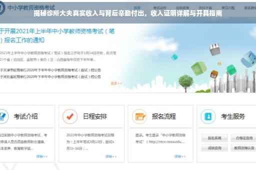 揭秘诊所大夫真实收入与背后辛勤付出，收入证明详解与开具指南