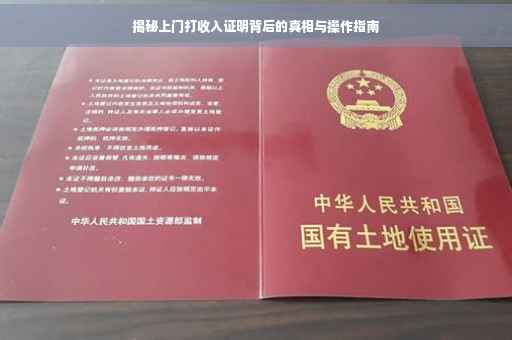 揭秘上门打收入证明背后的真相与操作指南