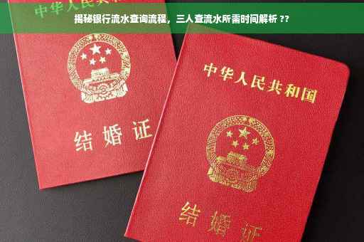 揭秘银行流水查询流程，三人查流水所需时间解析 ??