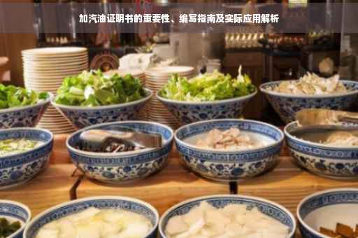 加汽油证明书的重要性、编写指南及实际应用解析