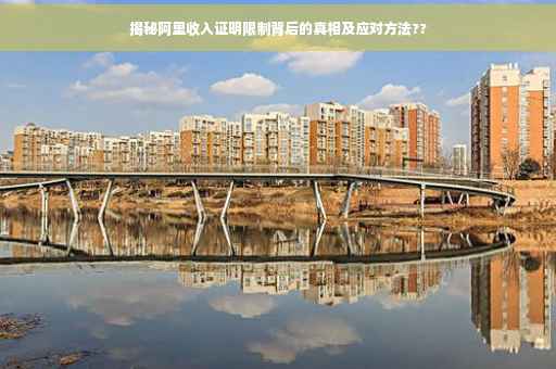 揭秘阿里收入证明限制背后的真相及应对方法??