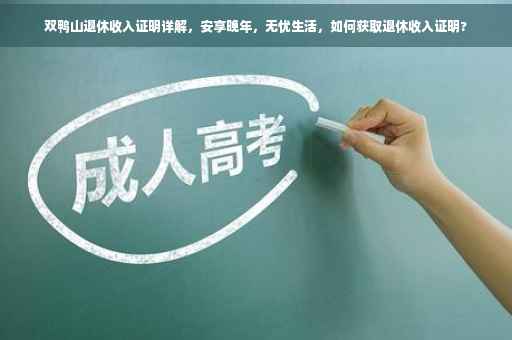 双鸭山退休收入证明详解，安享晚年，无忧生活，如何获取退休收入证明?