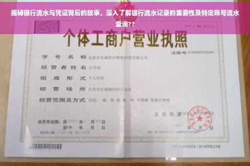 揭秘银行流水与凭证背后的故事，深入了解银行流水记录的重要性及特定账号流水查询??