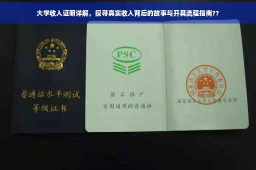 大学收入证明详解，探寻真实收入背后的故事与开具流程指南??