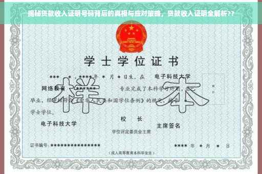 揭秘贷款收入证明号码背后的真相与应对策略，贷款收入证明全解析??