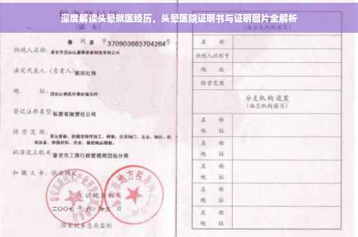 深度解读头晕就医经历，头晕医院证明书与证明图片全解析