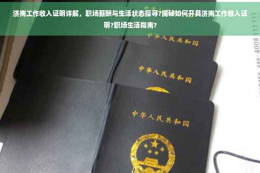 济南工作收入证明详解，职场薪酬与生活状态探寻?揭秘如何开具济南工作收入证明?职场生活指南?
