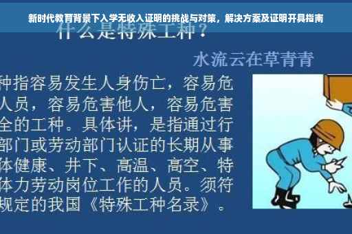 新时代教育背景下入学无收入证明的挑战与对策，解决方案及证明开具指南