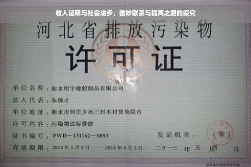 收入证明与社会进步，微妙联系与提高之路的探究