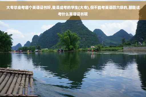 大专毕业考哪个英语证书好,我是成考的学生(大专),但不能考英语四六级的,那我该考什么英语证书呢