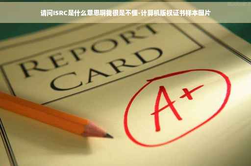请问ISRC是什么意思啊我很是不懂-计算机版权证书样本图片