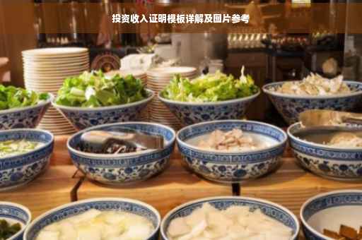 投资收入证明模板详解及图片参考
