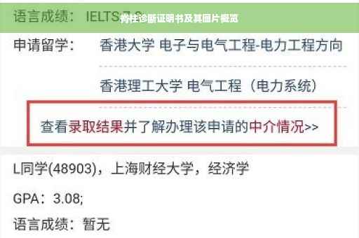 脊柱诊断证明书及其图片概览