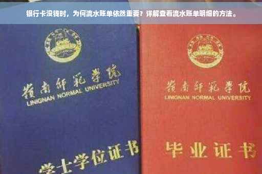银行卡没钱时，为何流水账单依然重要？详解查看流水账单明细的方法。