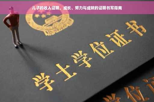 儿子的收入证明，成长、努力与成就的证明书写指南