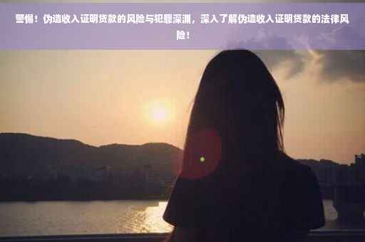 警惕！伪造收入证明贷款的风险与犯罪深渊，深入了解伪造收入证明贷款的法律风险！