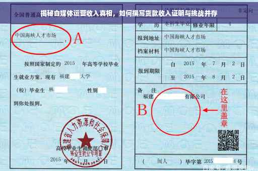 揭秘自媒体运营收入真相，如何撰写货款收入证明与挑战并存