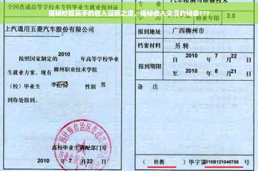 揭秘炒股高手的收入证明之道，揭秘收入来源的秘密???