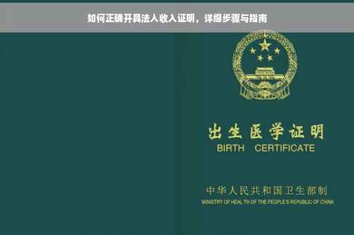 如何正确开具法人收入证明，详细步骤与指南