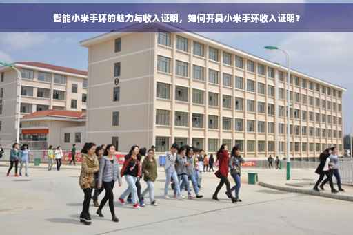 智能小米手环的魅力与收入证明，如何开具小米手环收入证明？