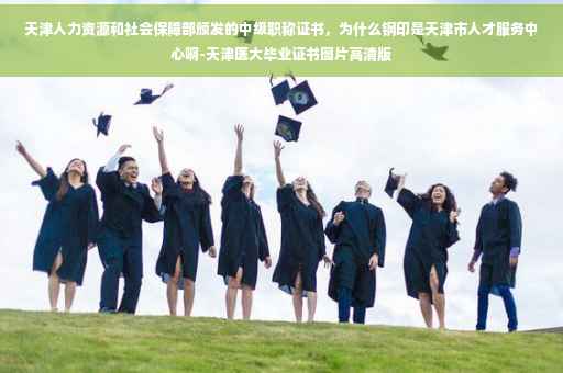 天津人力资源和社会保障部颁发的中级职称证书，为什么钢印是天津市人才服务中心啊-天津医大毕业证书图片高清版