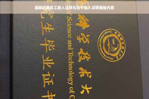 揭秘苏果员工收入证明与苏宁收入证明模板内幕