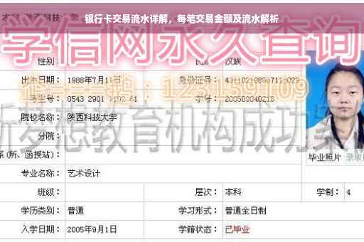 银行卡交易流水详解，每笔交易金额及流水解析