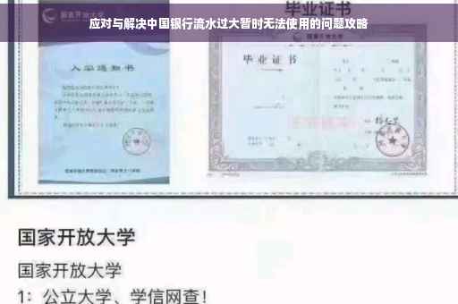 应对与解决中国银行流水过大暂时无法使用的问题攻略