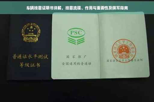 车辆挂靠证明书详解，挂靠流程、作用与重要性及撰写指南