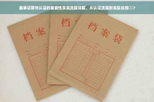 商事证明书认证的重要性及其流程详解，从认证流程到实际应用⚡️?