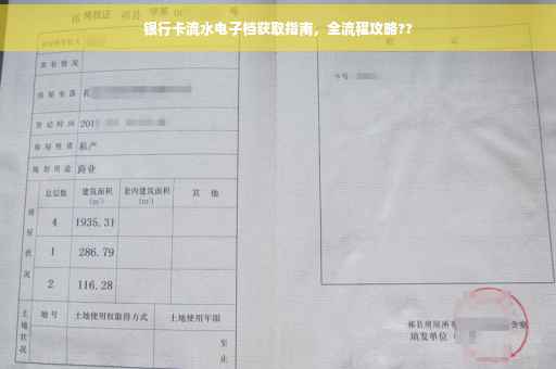 银行卡流水电子档获取指南，全流程攻略??