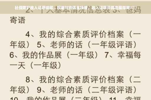 社保陪护收入证明详解，权益与待遇全攻略，收入证明开具流程指南?⚡️